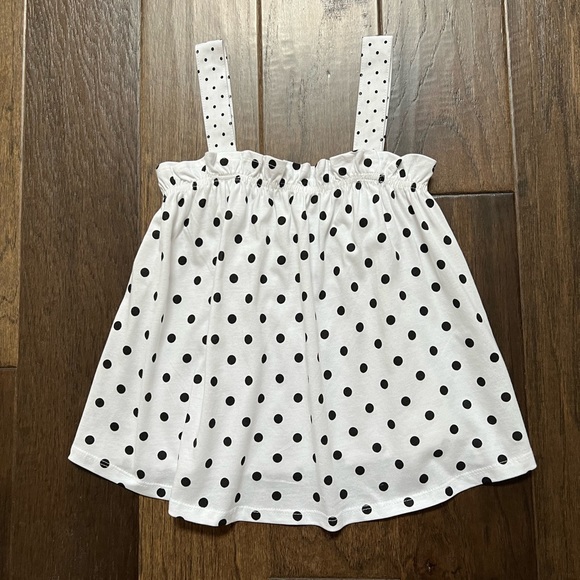 Zara Other - Zara Girls polka dot cotton Retro sleeveless top size 9